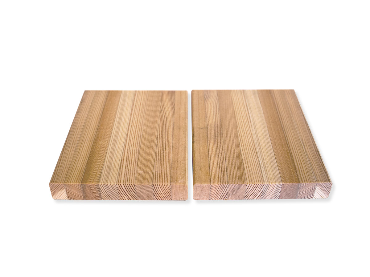 Terrassendielen Lärche rift stabverleimt, 31x146x4000, Glattkant, Längskanten gefast